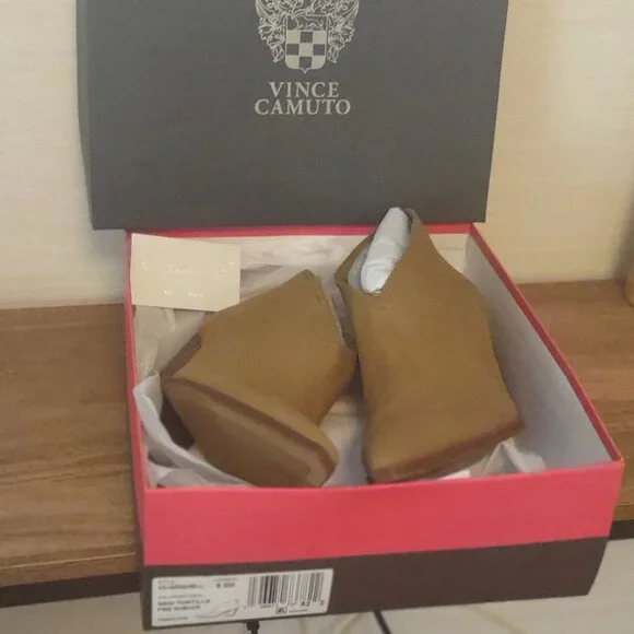 Vince Camuto Tan Ankle Booties - Picture 9 of 9